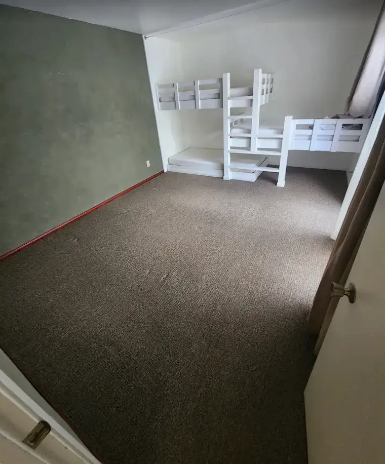 Plus 1 deep carpet clean in bedroom